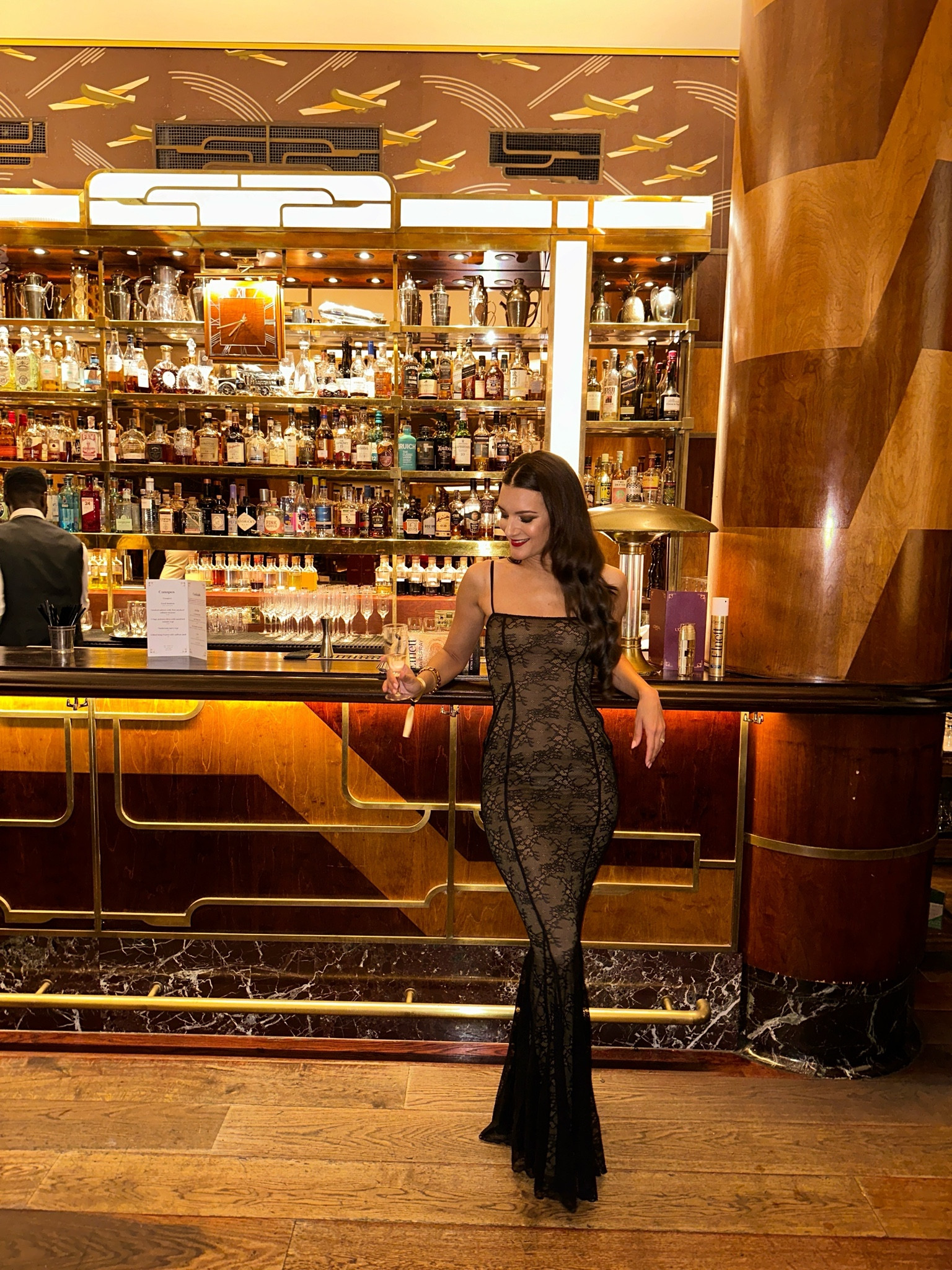 Love this lace slip maxi dress for a night out 🖤 It’s lined btw!

#LTKparties