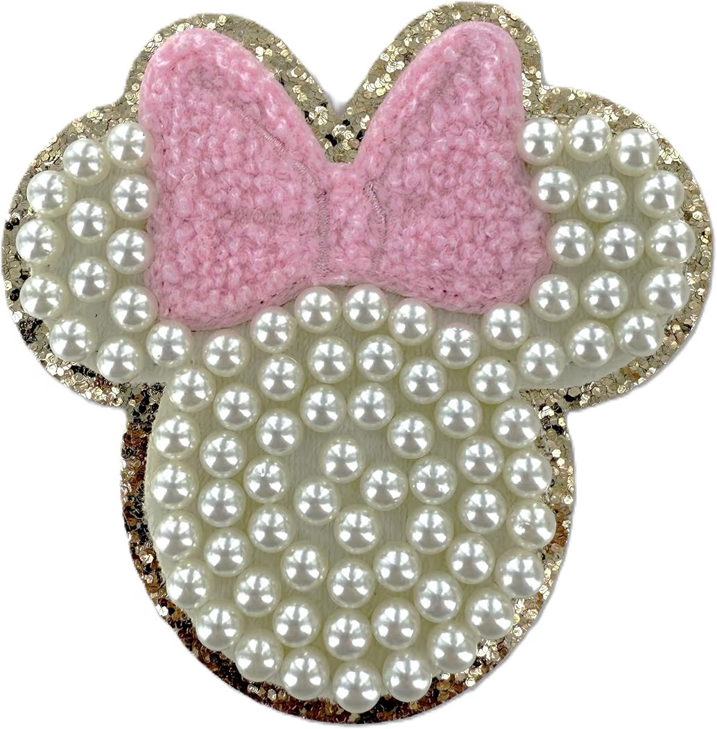 ZOOX Ivory Pearl & White Letter Varsity Initial Patches, 3M Adhesive Sticker Iron On, 3.5" Height... | Amazon (US)