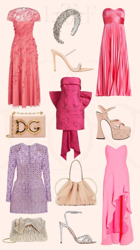 Pink dress. Saks. Wedding guest. Special occasion. Bow. Gucci platform. Neutral sandals. Lilac mini. Pleated dress. Summer style. 


#LTKwedding #LTKshoecrush #LTKitbag