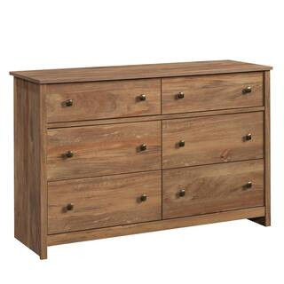 SAUDER River Ranch 6-Drawer Sindoori Mango Dresser 32.677 in. x 50.551 in. 16.929 in. 430045 | The Home Depot