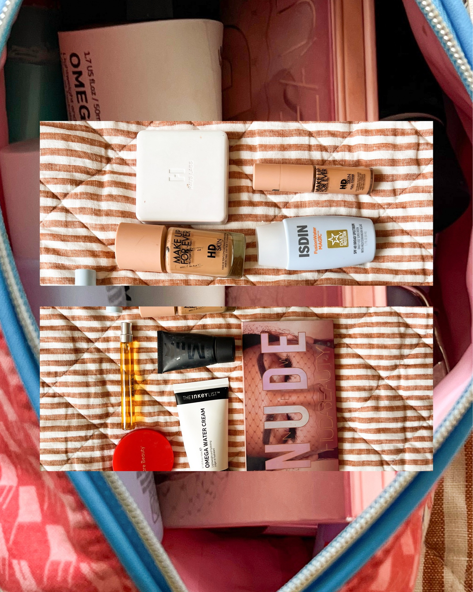 My emergency beauty travel bag 💗 I had two hours to pack before my niece was born and quite literally brought the bare necessities. And yes I did forget lipstick and all 90% of my makeup brushes 

#makeupbag #travelbeauty #beautytips

#LTKgrwm #LTKBeauty