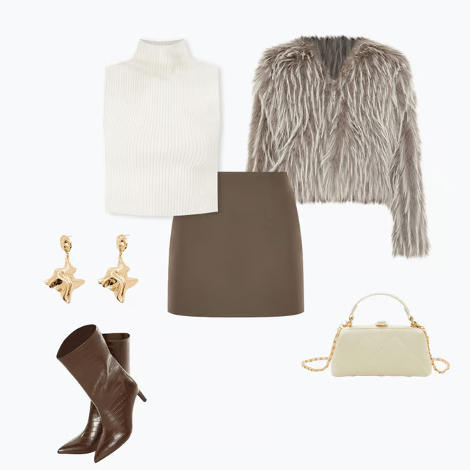 Cropped Faux Fur Coat | Forever 21