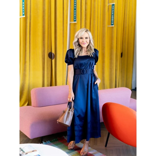 Label Rail x NashvilleTash Women's Puff Sleeve Belted Dress, Sizes 4-16 - Walmart.com | Walmart (US)