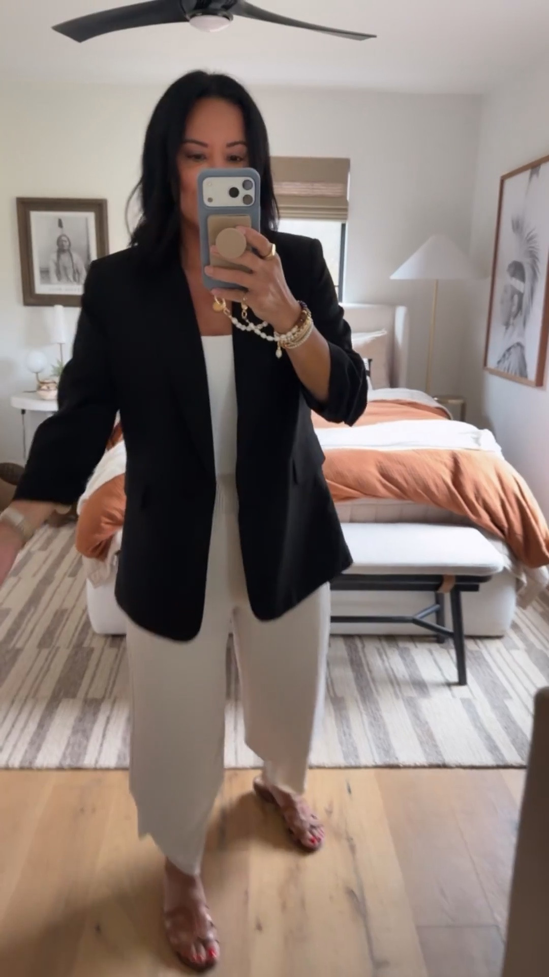 Blazer and pants size medium (I’m a size 8/10), bodysuit size large, shoes fit tts (I’m a 9.5/10 and did a size 10 in them). 


#LTKSaleAlert #LTKootd #LTKWorkwear