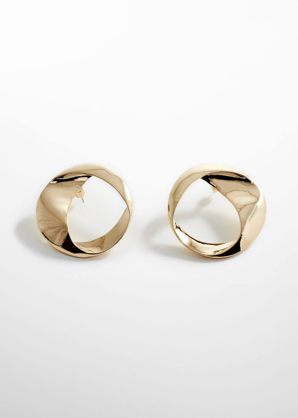 Twisted hoop earrings | MANGO (UK)