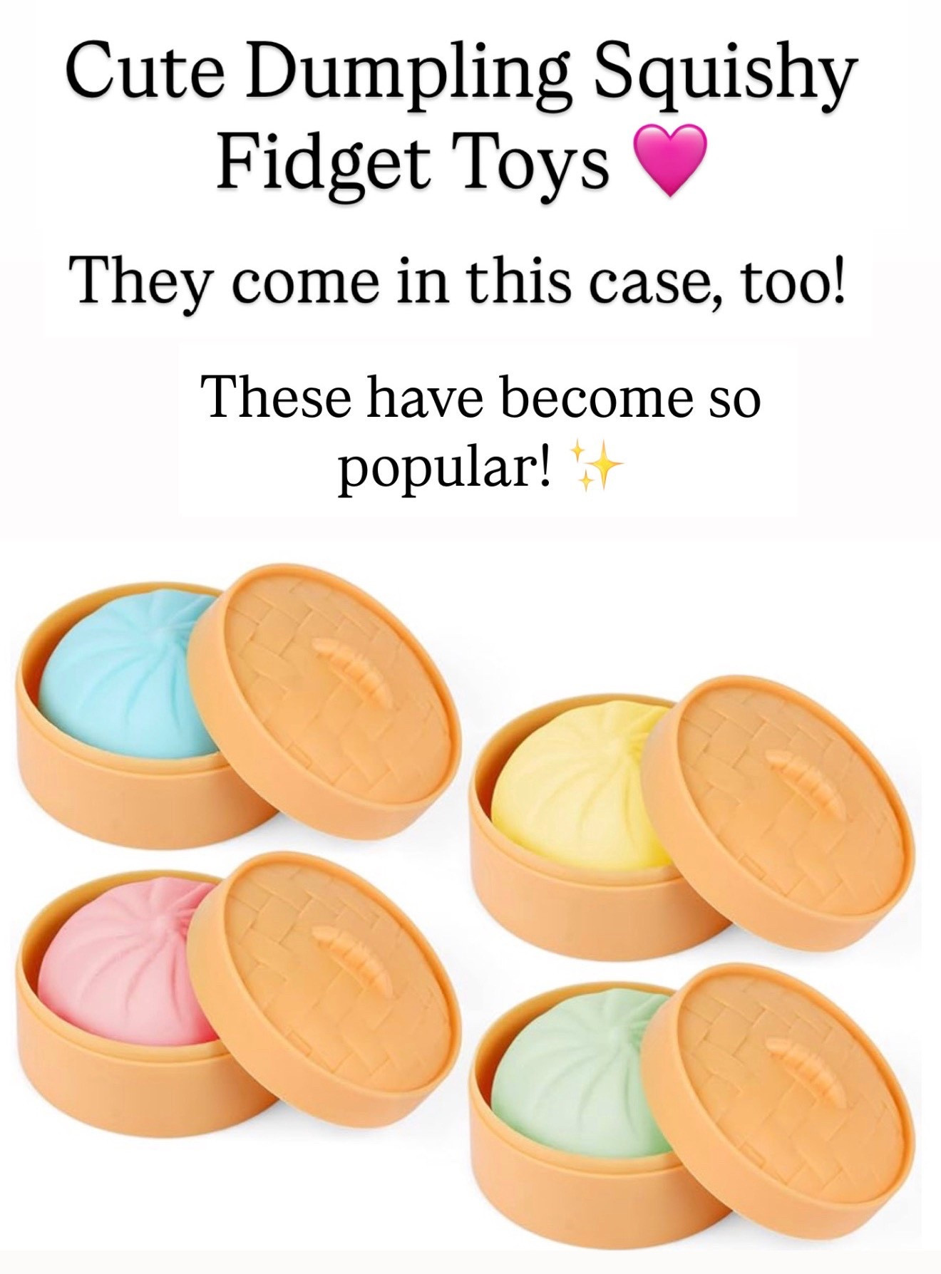 Cute glittery dumpling squishy toys 

#LTKKids