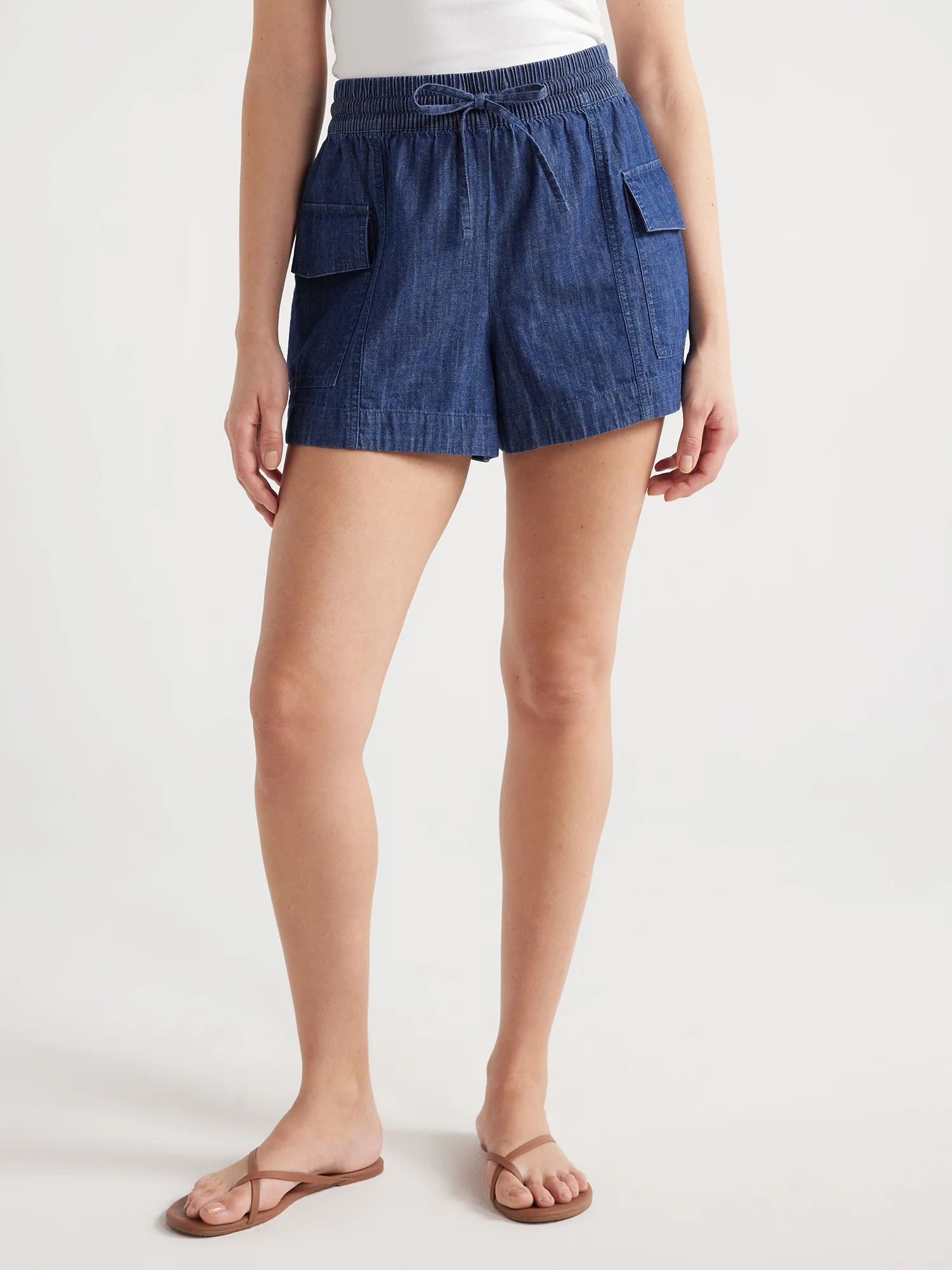 Free Assembly Women’s Utility Pull-On Shorts, 3.5” Inseam, Sizes XS-XXL | Walmart (US)