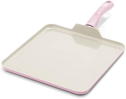 GreenLife Grip Healthy Ceramic Nonstick, Griddle Pan, 11", Soft Pink | Amazon (US)