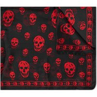 Alexander McQueen Men's Skull Scarf in Black/Red | END. Clothing | End Clothing (US & RoW)
