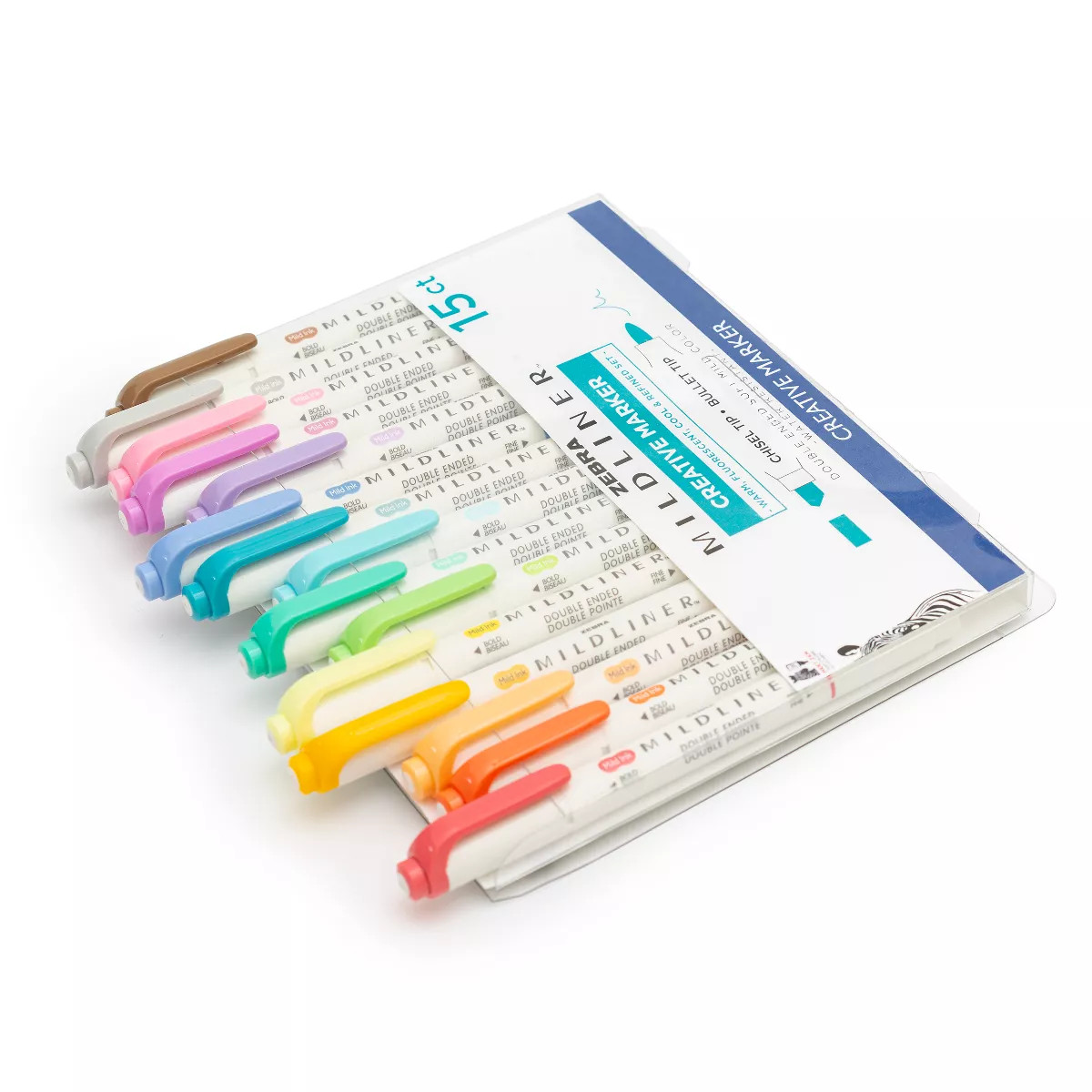 Zebra 15ct Mildliner Dual-tip Creative Marker Assorted Colors | Target