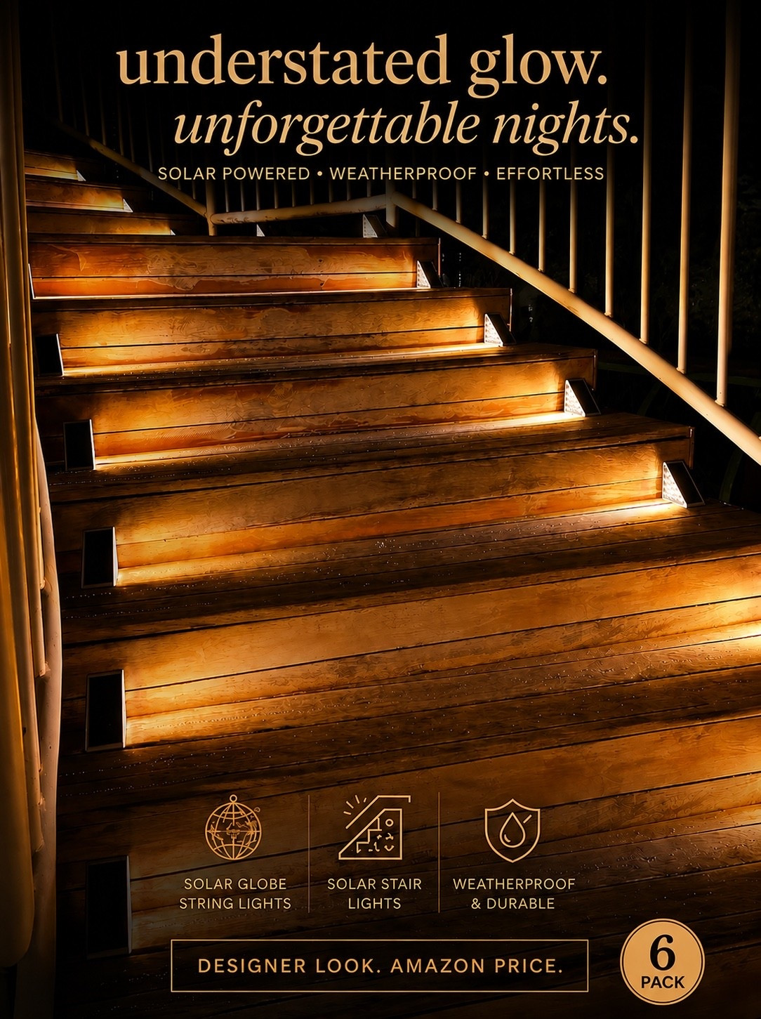 A little lighting goes a long way. These solar stair lights add a warm, understated glow that makes outdoor steps feel safer, more polished, and instantly more expensive without wiring or a major install. It’s an easy Amazon upgrade that makes nighttime outdoor spaces feel completely transformed.

#AmazonFinds #OutdoorLighting #SolarLights #StairLights #DesignerLookForLess #LuxuryForLess #AmazonHome #OutdoorLiving #DeckIdeas #PatioInspiration #HomeUpgrade #WarmLighting #ExteriorDesign #AffordableLuxury #callsigndesign