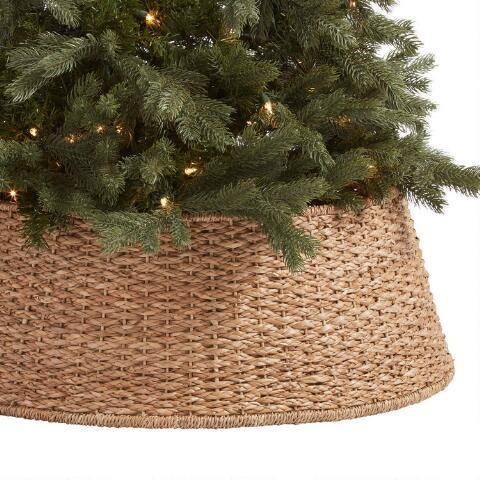 Natural Seagrass Woven Tree Collar | World Market
