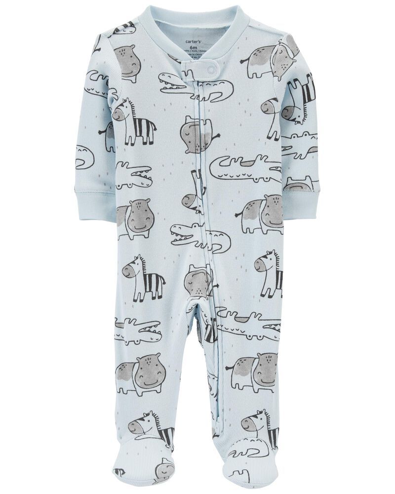 Animals 2-Way Zip Cotton Sleep & Play | Carter's