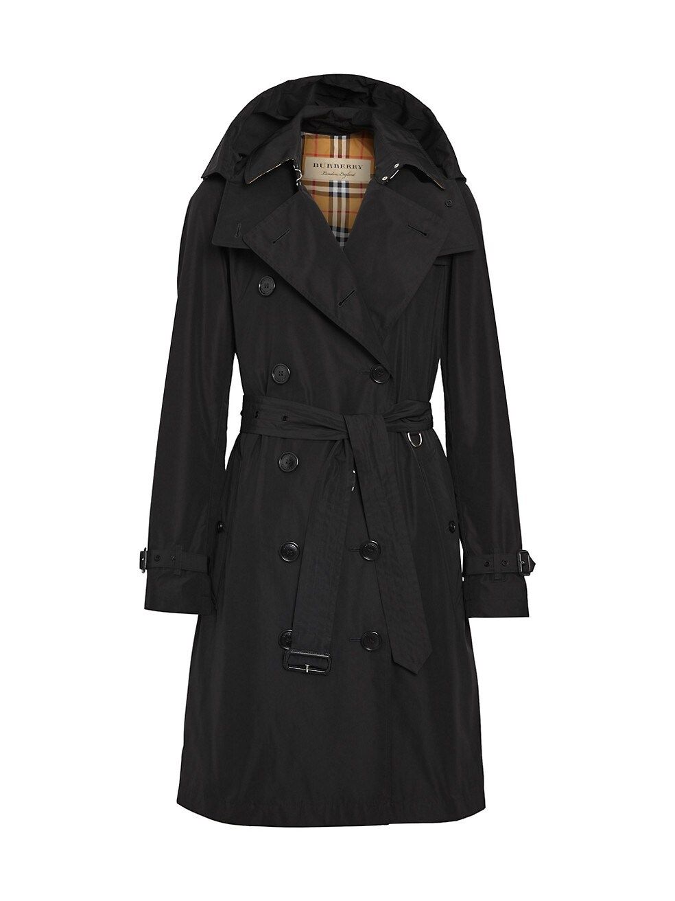 Kensington Belted Double-Breasted Logo Coat | Saks Fifth Avenue