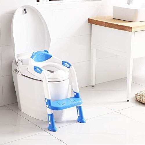 Amazon.com : Potty Training Seat with Step Stool Ladder,SKYROKU Potty Training Toilet for Kids Bo... | Amazon (US)