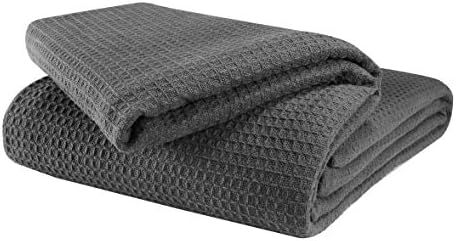 Glamburg 100% Cotton Thermal Blanket, Breathable Bed Blanket Twin Size, Soft Waffle Blanket, Twin... | Amazon (US)