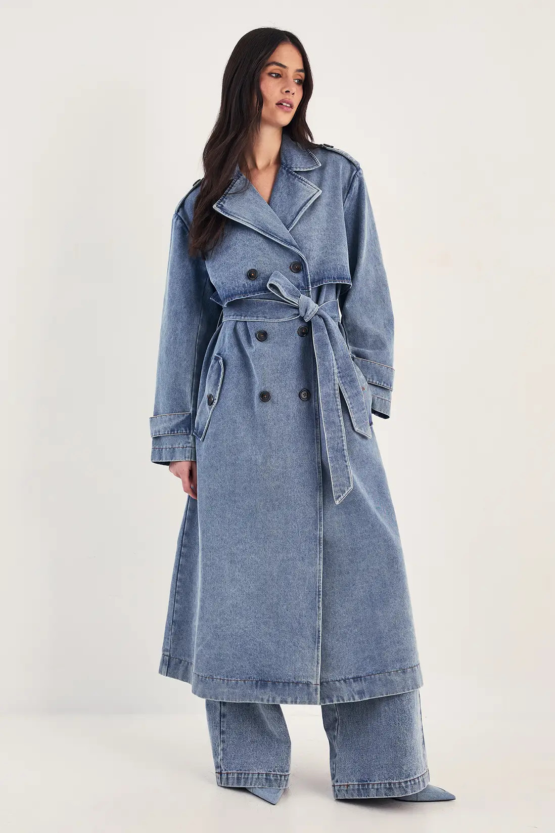 Denim Trench Coat | boohoo (US & Canada)