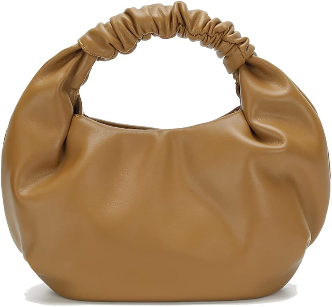 CORAID Mini Hobo Tote Bags for Women Soft Leather Clutch Purses for Women Cloud-Shaped Top Handle... | Amazon (US)