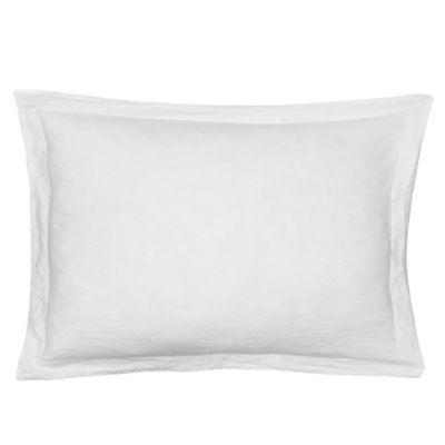 Levtex Home Washed Linen Standard Pillow Sham in White | Bed Bath & Beyond