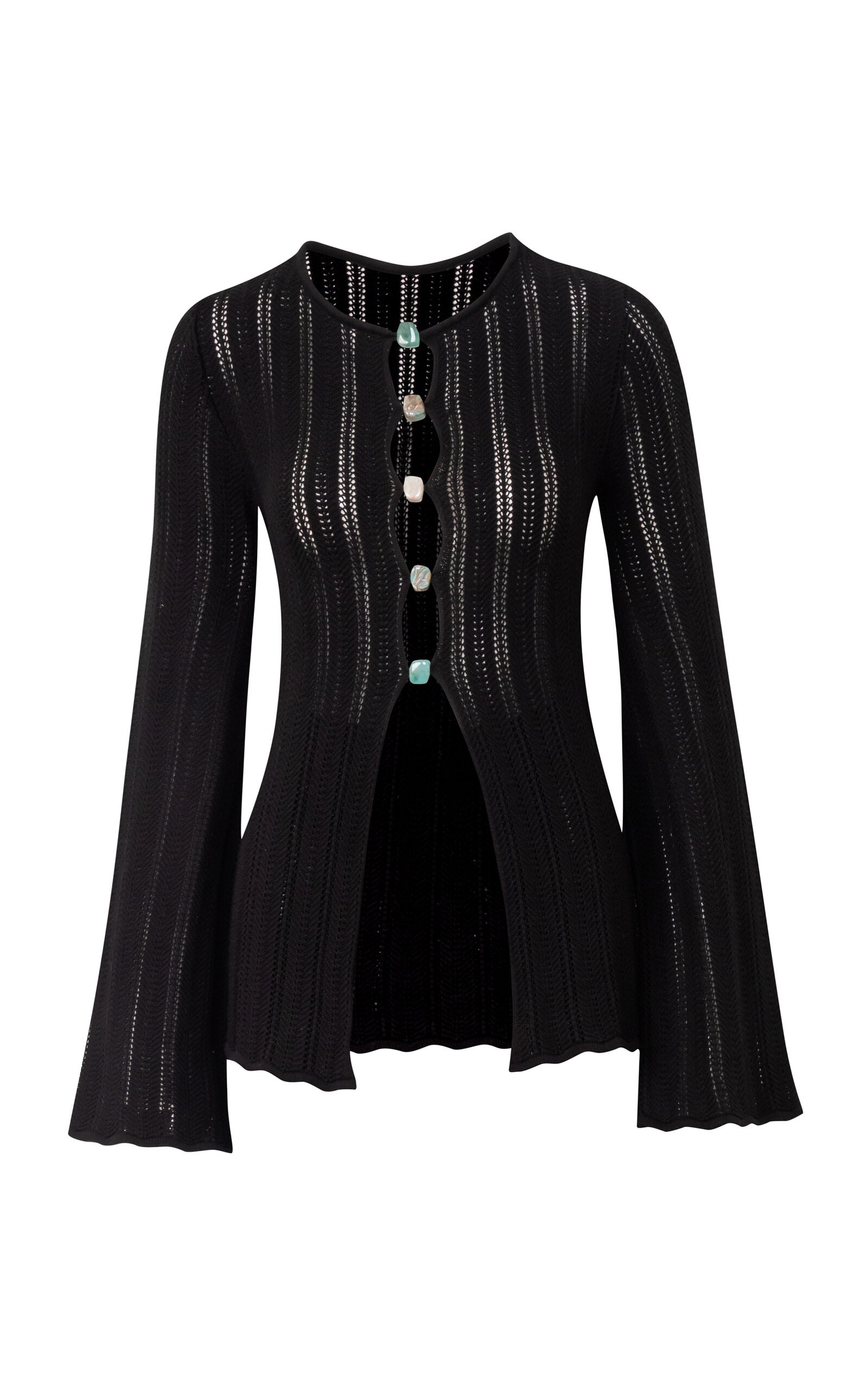 Baobab - Corsica Sheer Knit Top - Black - S - Moda Operandi | Moda Operandi (Global)