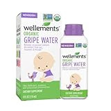 Wellements Organic Gripe Water 4 Fl Oz, Relief for Occasional Baby Gas, Colic & Fussiness, Herbal Remedy Of Chamomile, Fennel Seed & Ginger Root, USDA Certified Organic, Gluten Free & Non GMO, Ages Newborn+ | Amazon (US)