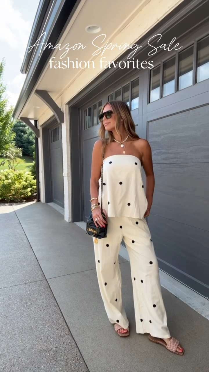 SO cute for spring and summer & so chic 🖤 wearing a small in this set! 

 #LTKSaleAlert