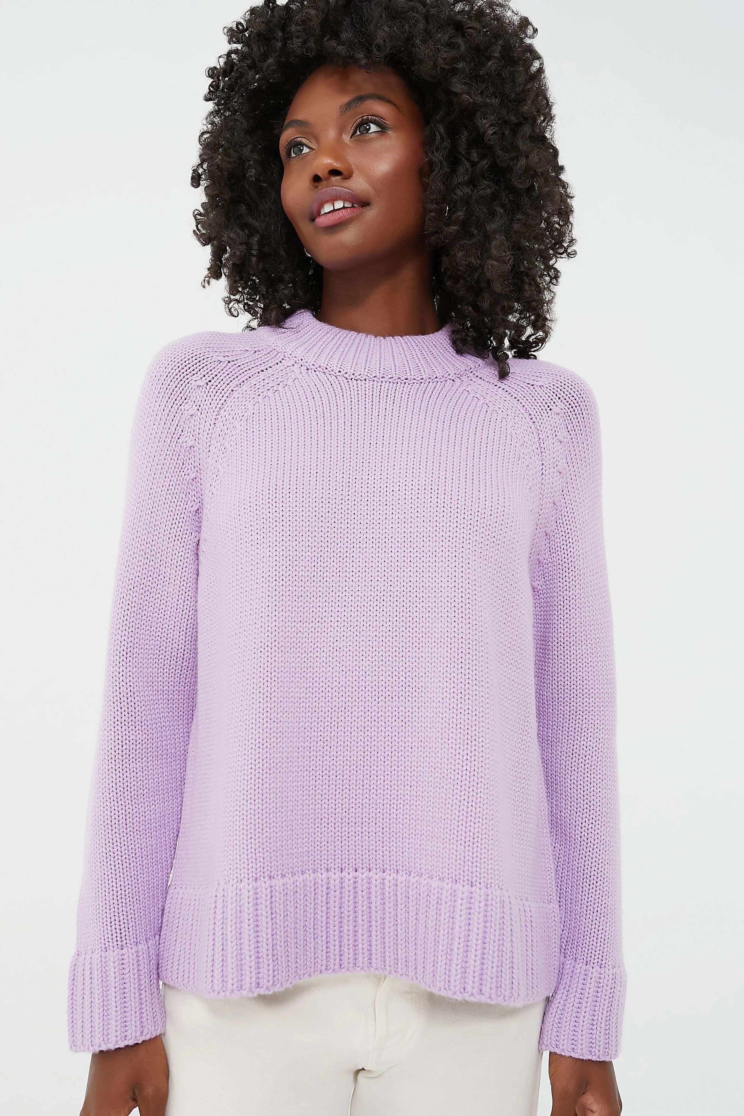 Lilac Claude Crewneck Sweater | Tuckernuck (US)