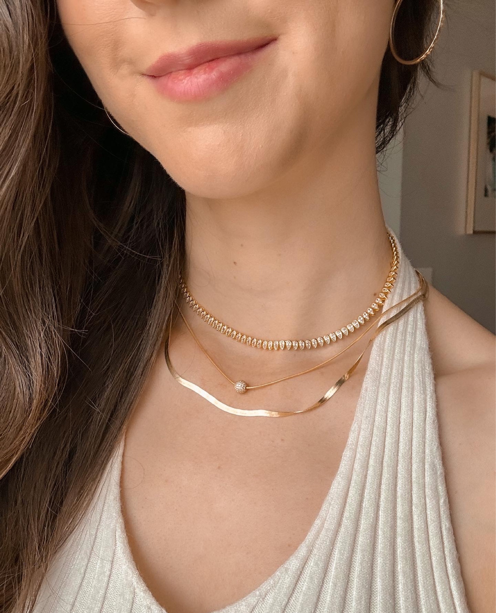 3 gold plated stackable necklaces from Baublebar! Such a flattering detail and very elegant ❤️

#LTKstyletip #LTKGiftGuide #LTKFind