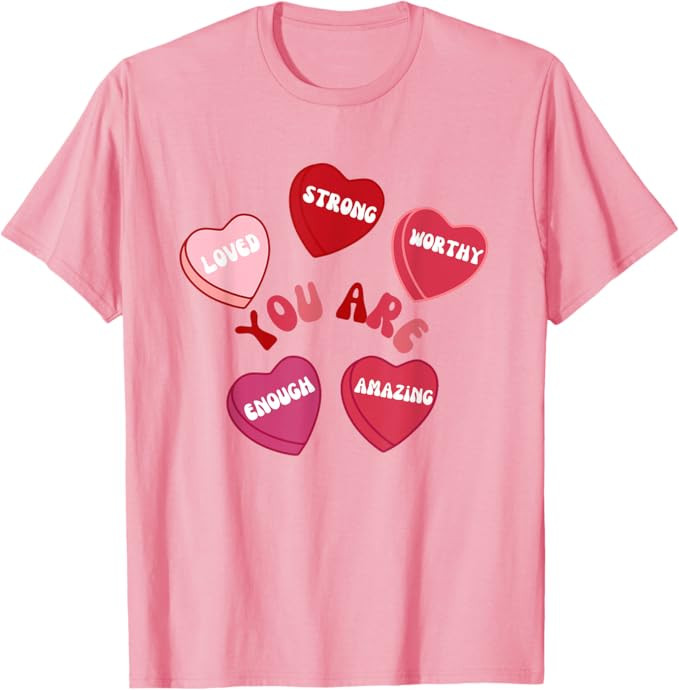 MMSM Unisex Valentine's Day T-Shirt, Black, Small | Amazon (US)