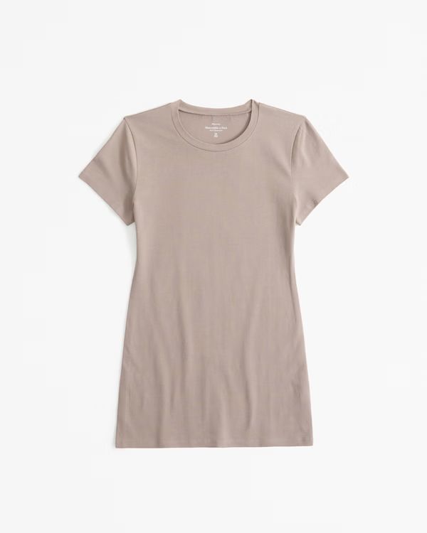 Women's Maternity Short-Sleeve Cotton-Blend Seamless Fabric Tee | Women's Tops | Abercrombie.com | Abercrombie & Fitch (US)