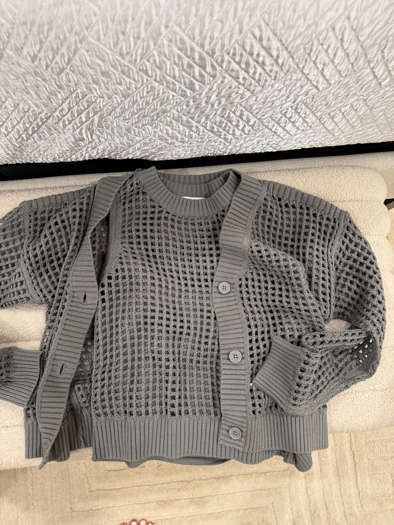 Love this crochet knit tank and matching cardigan for spring smallest size 

#LTKPetite #LTKOver40