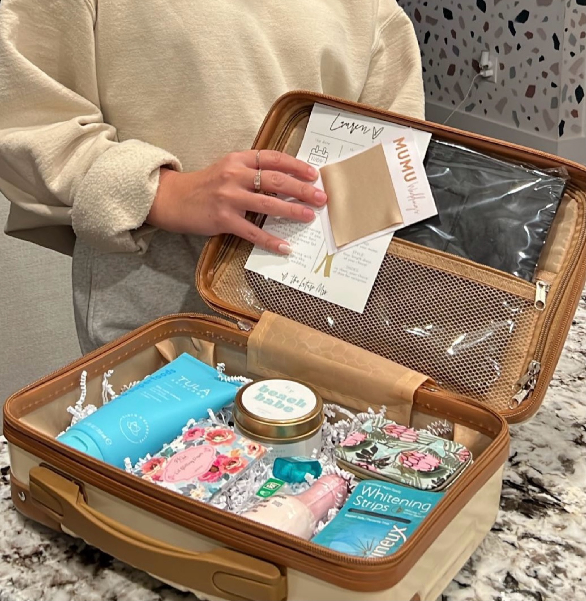 My bridesmaid proposal boxes for our beach destination wedding! 
•
2024 bride, bridesmaid boxes, bridesmaid proposal 

#LTKwedding