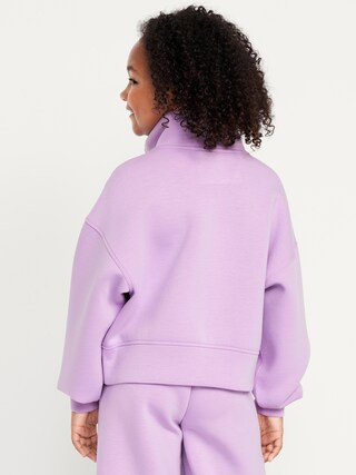 Half-Zip Bounce Fleece Pullover Sweatshirt for Girls | Old Navy (US)