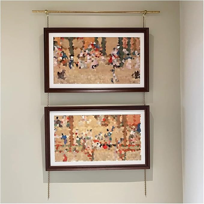 AMUFJJ Brass Gallery Rail Kit Flexible, 60 50 40 35 in 30 26 24 Inch Commercial Art Picture Hangi... | Amazon (US)