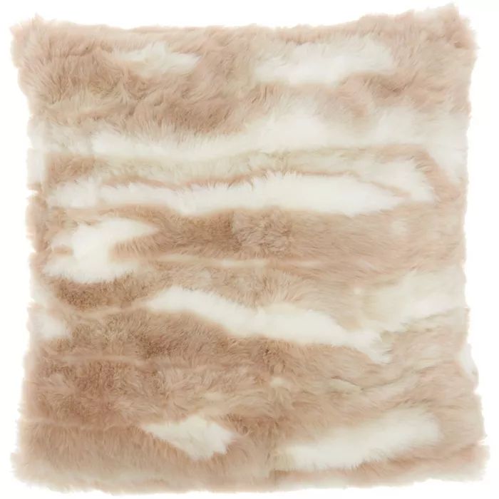 Faux Fur Angora Rabbit Throw Pillow - Mina Victory | Target