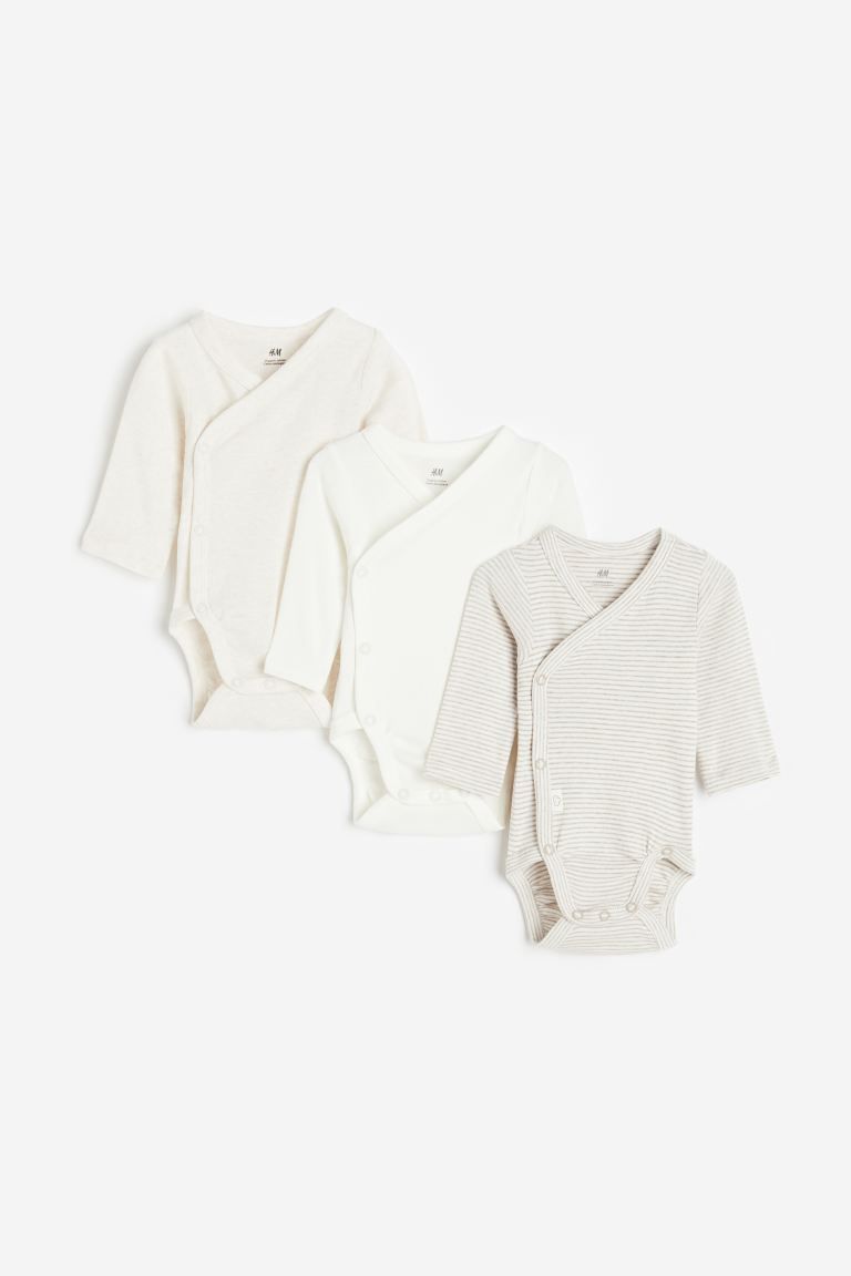 3-pack Long Sleeve Bodysuits | H&M (AU)