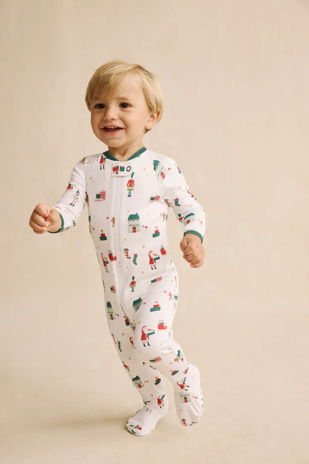 Baby Sleeper in Holly Jolly | Lake Pajamas