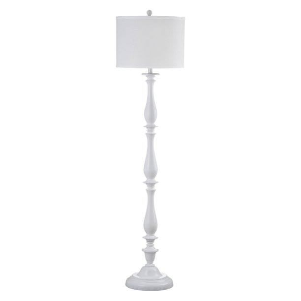 Safavieh Bessie 62 in. H Solid Classic Candlestick Floor Lamp in White Color | Walmart (US)