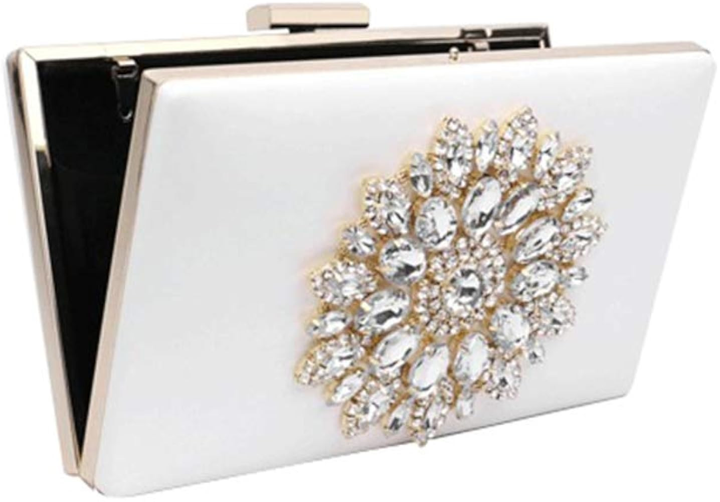 L-COOL Cute Diamond Evening Clutch Purse Shoulder Bag Crossbody Handbag With Chain For Women | Amazon (US)