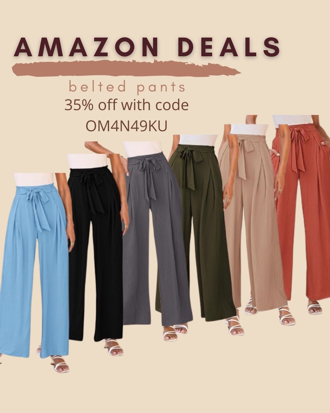 $20 ends 6/2

Amazon fashion
Amazon deals
Paperbag pants
Belted pants

#LTKSaleAlert #LTKWorkwear