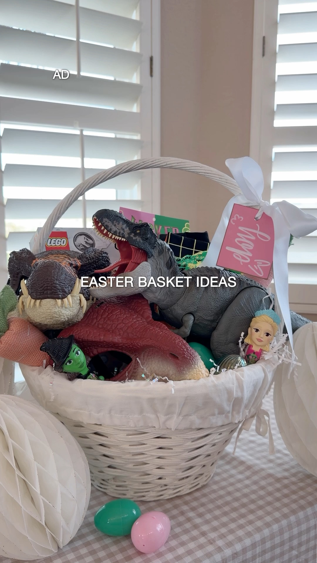 Here’s how I’m making Easter extra fun this year! 🐣 My basket is packed with @jurassicworld Dinosaurs, @wickedmovie treats, and @gabbysdollhouse goodies #AD
 
Everything from LEGO fossils and dinosaur masks to candy, snacks, and cute outfits all from @amazon. Perfect for gifting or just making your family’s Easter morning feel a little extra. ✨
 
#amazon #jurassicworld #wickedmovie #gabbysdollhouse