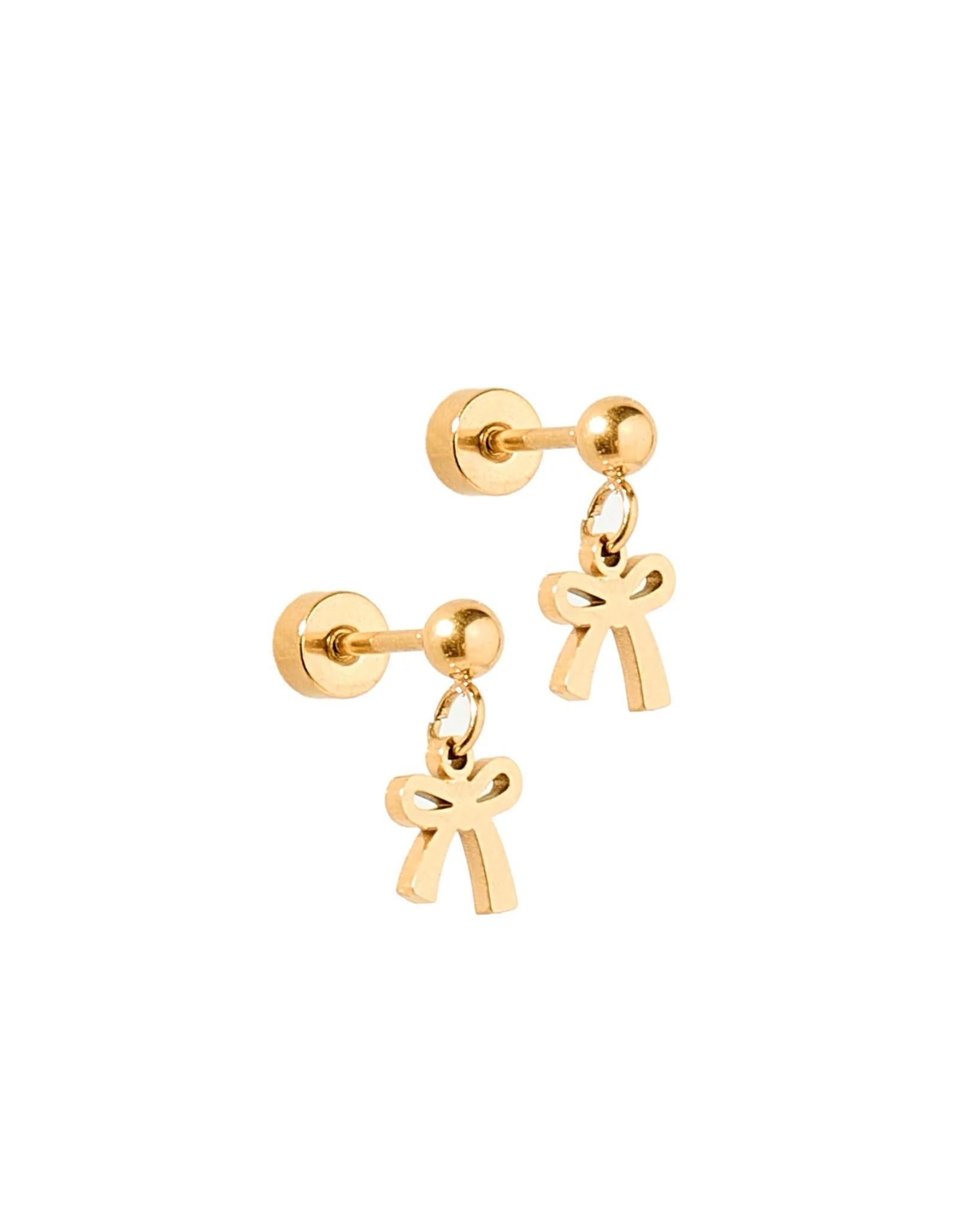 Screwback Stud Earrings - Millie Bow | LINNY CO LLC