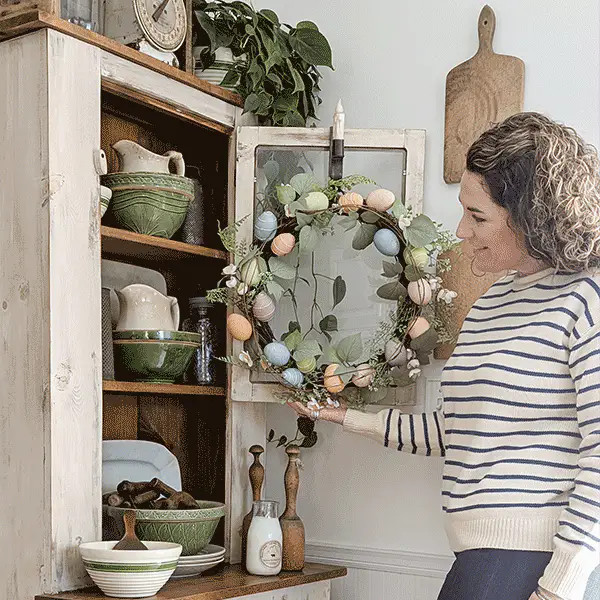 Indoor/Outdoor Easter Egg Wreath, Choose Your Style - Decor Steals | Decor Steals