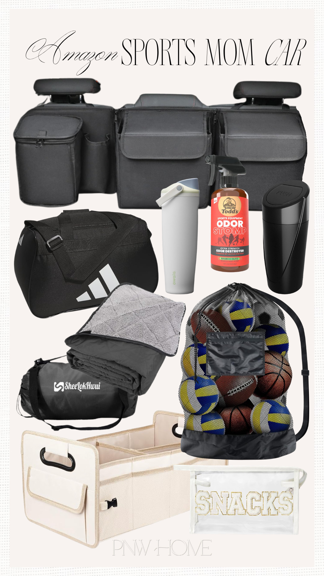 Amazon finds that are essential for the sports mom's car!

trunk organizer, gym bag, duffel bag, water bottle, odor spray, car trash can, cupholder trash can, outdoor blanket, waterproof blanket, stadium blanket, behind seat organizer, sports equipment bag, water bottle, snacks bag 

 #LTKfitnessgoals #LTKmomlife #LTKKids