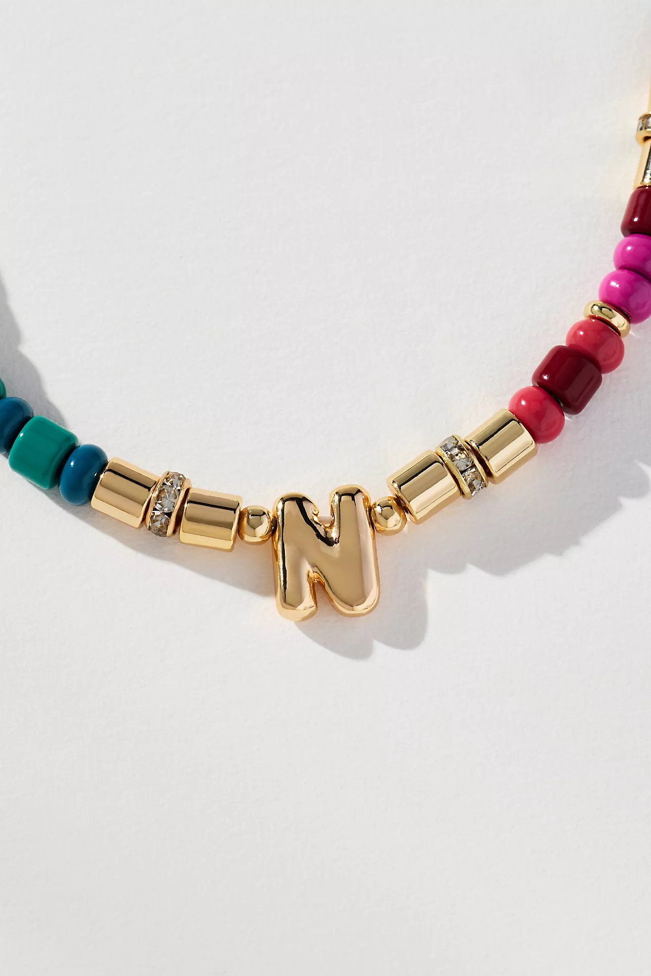 Beaded Monogram Necklace | Anthropologie (US)