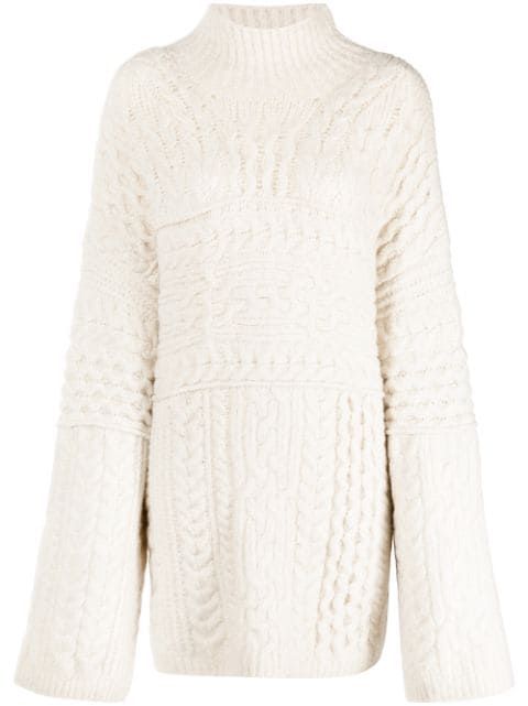 Raw cable-knit oversize jumper | Farfetch (UK)