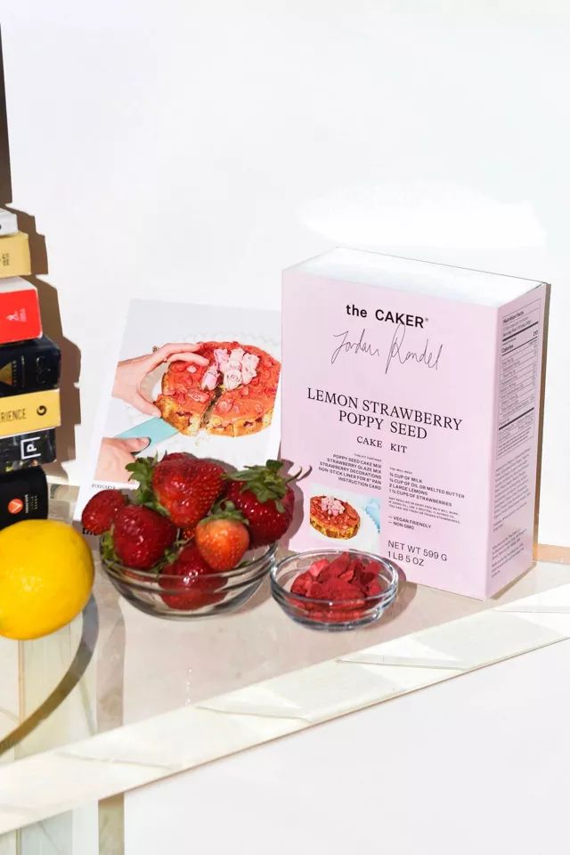 The Caker's Lemon Strawberry Poppy Seed Cake Kit | Urban Outfitters (US and RoW)