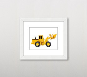 Leslee Mitchell Front Loader Wall Art | Pottery Barn Kids