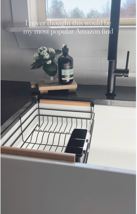 This dish drying rack was designed for the counter… but somehow fits perfectly in my sink  

 #LTKdayinmylife #LTKmomlife #LTKHome
