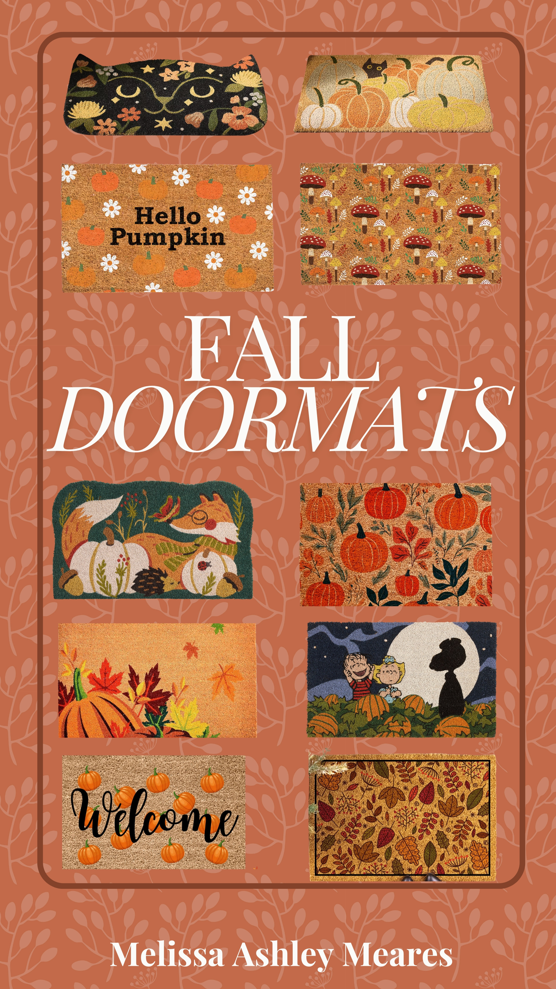 First impressions matter, so make them festive! 🍁 Here's a  round-up of some fun fall-themed doormats to welcome guests (and the season) in style.

pottery barn doormat, anthropologie doormat,  anthro doormat, snoopy doormat, great pumpkin doormat, fox doormat, black cat doormat, pumpkin doormat, leaves doormat 

 #LTKSeasonal #LTKHome #LTKFindsUnder100